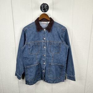 Vintage 90's Bill Blass Button Down Chore Style Jean Jacket Size Medium